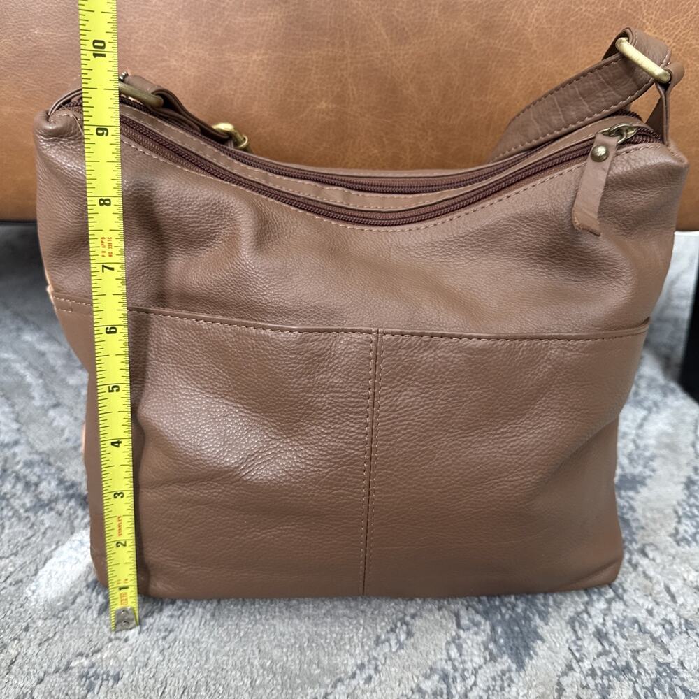 Great American Leatherworks Brown Leather Crossbody Bag - Picture 4 of 9